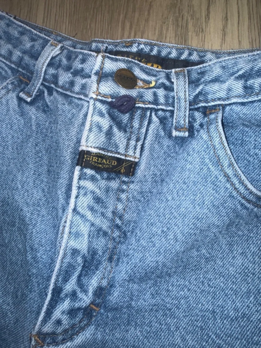 Vintage Mireud Francois Distress Denim Cutoff Shorts 90s Western Grunge Festival